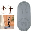 thumbnail image 4 of Exercise Skipping Mat High Density Dance Cushion Yoga Mat Buffer Pad - Gray, 140x60cm, 4 of 8