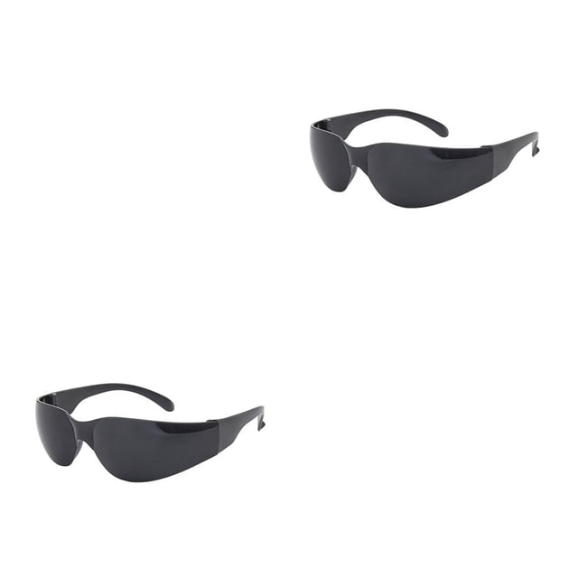 Qarigey Gafas protectoras transparentes portátiles Gafas seguras a prueba de viento para soldador 2piezas Negro Qarigey CBP342174