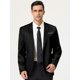 thumbnail image 2 of Lars Amadeus Blazer formal ajustado para hombre, traje de vestir con un botón y un solo pecho, abrigo deportivo Negro S, 2 of 6