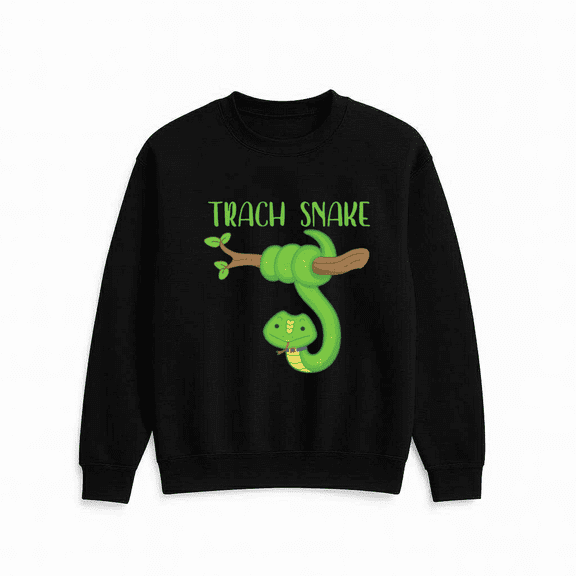 Trach Snake Tracheostomy Awareness Quote Medical Support Graphic Print Casual Sweatshirt, for men & women, up to size 5XL