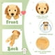 thumbnail image 3 of Juego Skylety de peluche con forma de perro de peluche, 3 piezas, 20 cm, para niños, 3 of 7