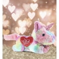thumbnail image 4 of DolliBu I LOVE YOU Cotton Candy Plush Sunday Rainbow Unicorn - Cute Stuffed Unicorn Animal with Red Heart Plush for Valentines, Anniversary, Romantic Date, Boyfriend, or Girlfriend Gift - 10.5 Inches, 4 of 6