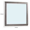 thumbnail image 5 of Benjara BM231883 41 in. Rectangular Wooden Frame Mirror, Brown, 5 of 5