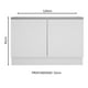 thumbnail image 4 of Mueble Madesa Glamy 120 cm 2 Puertas Blanco G24120GL, 4 of 7
