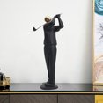 thumbnail image 4 of Resina Deportes Escultura de escritorio Estantería de piedra Swing de golfista Sunnimix Figurilla abstracta, 4 of 7