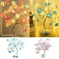thumbnail image 1 of Fiudx Lámpara Led de Árbol con Forma de Rosa, Diseño de Rama Ajustable, Luz Led de Larga Duración, Alimentación Por Usb o Pilas, Decoración Romántica para El Hogar, Decoración para Bodas, Color Rosa,, 1 of 6