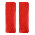 thumbnail image 2 of 6pcs Red Rear Bumper Reflector Reflective Sticker Warning Tape 12 x 4cm for Car Auto, 2 of 6