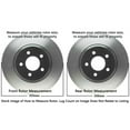 thumbnail image 3 of Detroit Axle - 4pc Front & Rear Drilled Disc Brake Rotors for Nissan 370Z Z, INFINITI G37 Q60, 3 of 7
