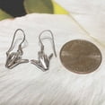 thumbnail image 4 of Unique Hawaiian 3D Hang Loose Shaka Earring, Sterling Silver 3D Hang Loose Dangle Earring, E4142A Valentine Birthday Gift, Island Jewelry, 4 of 8