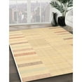 thumbnail image 3 of Ahgly Company Machine Washable Indoor Square Contemporary Brown Gold Area Rugs, 7' Square, 3 of 7