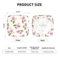 thumbnail image 6 of Balery Tulips Flowers Stretch Couch Cushion Covers, Individual Sofa Cushion Covers, Soft Chair Sofa Seat Cushion Slipcover with Elastic Bottom Milk Silk-16.9in, 6 of 9