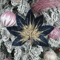 thumbnail image 4 of yulier Artificial Christmas Flowers Christmas Tree Wreath Garland Decorations, Glitter Christmas Leaves Picks with Stems for Vase Bouquet Wedding Holiday Party Table Centerpieces, 12.2" x 10.24", 4 of 6