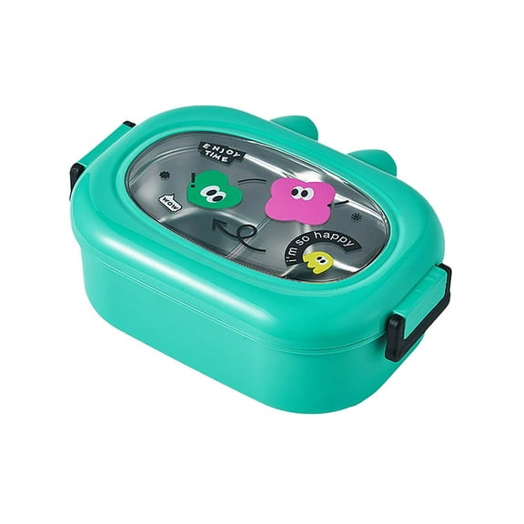 Easeky 304 Stainless Steel Lunch Box for office, scholars, Adults, Microwave Safe, Compartmentalized, Leak-Proof, Bilateral Sealing, Portable Meal Prep Container, Blue Style, 1* Bento Box