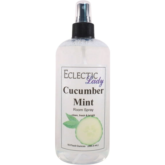 Cucumber Mint Room Spray by Eclectic Lady, 16 Ounces, Fragrant Aromatic Room Mist For Home, Room, Office