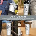 thumbnail image 7 of 30oz Halloween Stainless Steel Tumbler with Lid and Straw,Spill Proof Travel Cup Double Wall Vacuum Insulated Coffee Mug with Top Handle White, 7 of 7