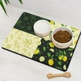 thumbnail image 3 of Pet Food Mat Absorbent Water Non-Skid Cat Food Mat Cute Lemon Fruit Dog Feeding Mat Dog Water Bowl Mat for Messy Drinker, 3 of 7