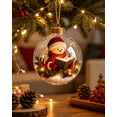 thumbnail image 6 of Christmas LED Lighted Glass Ball Ornaments, Clear Hanging Globe with Storybook Scene , Gold Cap Rope Hanger for Xmas Tree Wreath Mantel Holiday Decor Gift, 6 of 8
