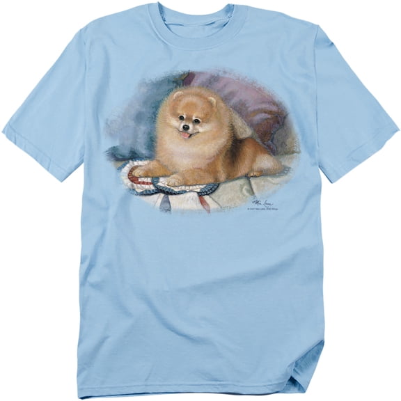 Wildlife T-Shirt Pomeranian Portrait Unisex Graphic Tee For Men & Women