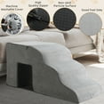 thumbnail image 5 of Ktaxon 5-Step Dog Stairs for High Bed, Non-Slip Pet Steps with Removable Washable Cover for Small Dogs & Cats, Grey, 5 of 7