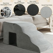 5 Step Pet Stairs for Dog Cat, Grey