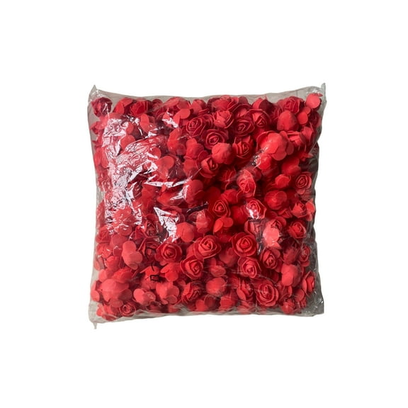 500pcs Artificial Rose Head Foam Bear Rose Flowers with Tulle for Wedding Birthday Party Home Decoration, DIY Crafts, Gift Packaging, and Celebration Decor,A