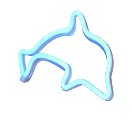 

Neon Light Desktop Night Lamp Night Lamp Cute Cute Dolphin Shape Kids Decor Home Night Light