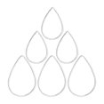 thumbnail image 3 of 60 Pcs Mold Kit Earring Pendants Open Bezels Jewelry Making Earring Pendant Hollow Mold Pendants, 3 of 3