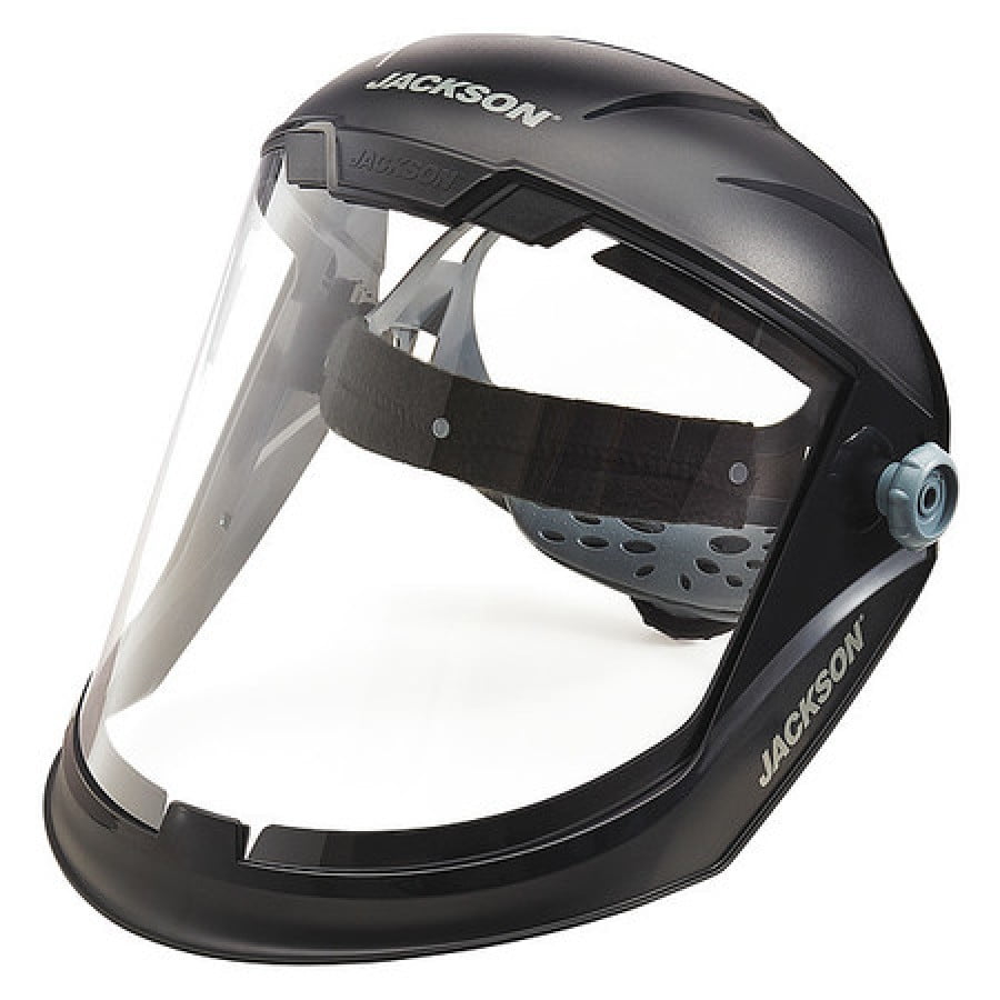 JACKSON SAFETY 14200 Maxview Faceshield, Headgear Color Black