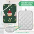 thumbnail image 6 of Yayeee Pot Holders Kitchen Heat Resistant with Pocket 7"x9.8" Cotton Oven Cooking Hot Pads, Christmas Santa Hats, 6 of 7