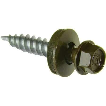 

1PK Do it #9 x 1-1/2 In. Hex Washered Green Framing Screw (250 Ct.)