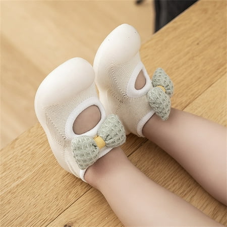 

Quealent Baby Boys Shoes Baby Booties Warm Slippers Cozy Winter Boots Sock Shoes Crib Bootie White 0 Months