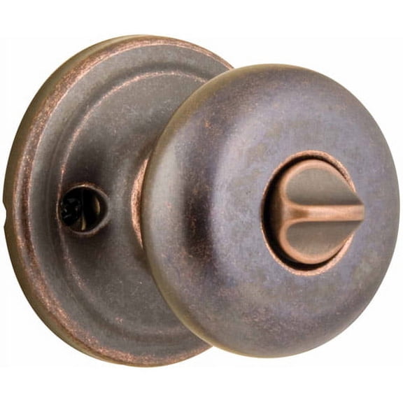 Kwikset Venetian Bronze Juno Bed and Bath Privacy Knob