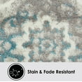 thumbnail image 4 of Home Dynamix Boho Andorra Transitional Damask Area Rug, Grey/Blue, 3'3"x5'2", 4 of 10