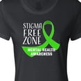 thumbnail image 4 of Inktastic Stigma Free Zone Mental Health Awareness Women's T-Shirt, 4 of 5