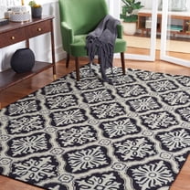 Safavieh Easy Care Kodney Trellis Area Rug, Black, 5' x 8'
