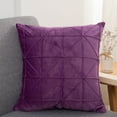 thumbnail image 1 of Uklsqma Velvet Check Bed Headrest Cushion 52X52Cm | Soft Filled Lumbar Support Pillow with Invisible Zipper | Decorative Throw Pillow for Sofa, Headboard, Floor, Living Room, Bedroom, Hotel Use, 1 of 6