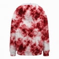 thumbnail image 5 of Towmus Women's Tie-Dye Zip-Up Hoodie Cute Drawstring Gradient Hoodies Long Sleeve, With Pocket XS-6XL, 5 of 6