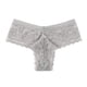 thumbnail image 1 of Gibobby Panty Microfibra con Encaje Bragas de mujer, Tanga, conjunto de colores, lencería opcional, bragas de Tanga de encaje con lados de flores huecas(Gris， M), 1 of 4
