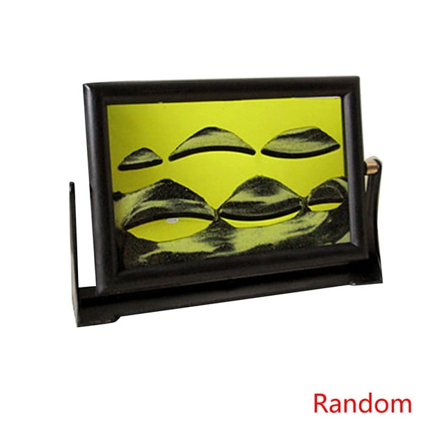 Adornos de pintura de arena 3D giratorios aleatorios de color resina decoración de escritorio de oficina en casa regalo de cumpleaños Methold WJU1515-00