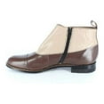 thumbnail image 6 of 00026-249 Men Stacy Adams High Top Boot Madison Biscuit Toe Brown Taupe Side Zip, 6 of 8