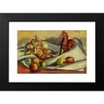thumbnail image 2 of Anton Faistauer 14x11 Black Modern Framed Museum Art Print Titled - Still Life with Apples, Putto and Horses (1919), 2 of 5