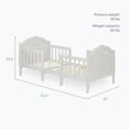 thumbnail image 4 of Dream On Me Rose 3-in-1 Convertible Toddler Bed, Greenguard Gold and JPMA Certified, Platinum, 4 of 6