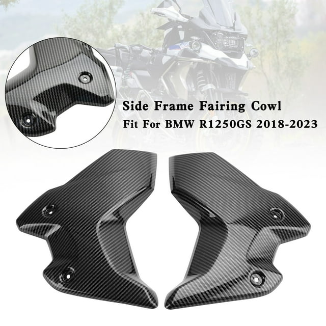Couvercle de Radiateur de Protection de Capot de Cadre Latéral pour BMW R1250GS 2018-2023 Carbone