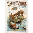 thumbnail image 2 of Strobridge and Co. Lith. 13x18 Gold Ornate Wood Frame and Double Matted Museum Art Print Titled - Imre Kiralfy's Gorgeous Production of Venice, the Bride of the Sea at Olympia (1891), 2 of 4