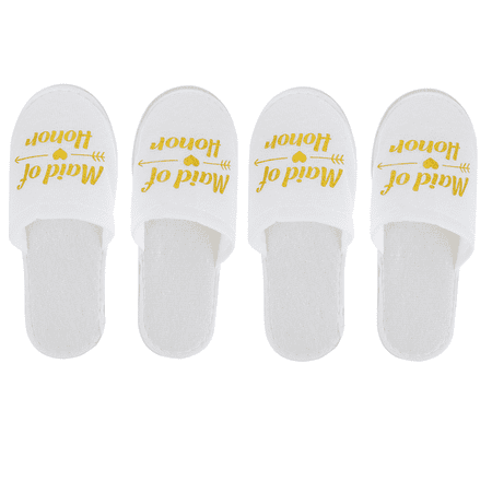 

2 Pairs Practical Wedding Slippers Hotel Footwear Slippers Disposable Cloth Slippers