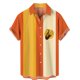 thumbnail image 1 of Mens Manga Corta Botón Abajo Camisas Casual de la Impresión de la Playa Cuello de Vuelta, Botón Tropical Arriba Blusa para Al Aire Libre, 1 of 4