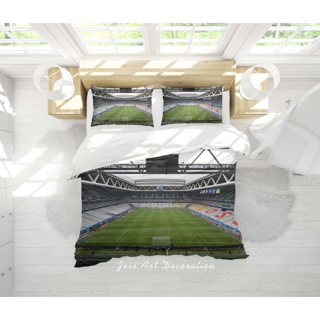 3D Lille Football Field Spectator Seats Quilt Cover Set Bedding Set Duvet Cover