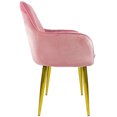 thumbnail image 3 of Sillón Comedor Eames Tapizado Rack & Pack  Rosa Terciopelo Sala Habitación, 3 of 4