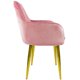 thumbnail image 4 of 2 Sillones Comedor Eames Tapizado Rack & Pack  Rosa Terciopelo Sala Habitación, 4 of 5