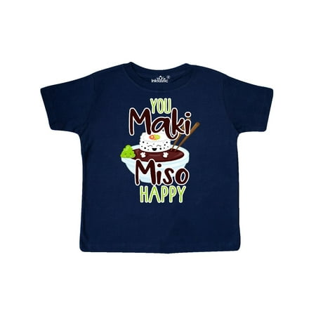 

Inktastic Sushi You Maki Miso Happy Gift Toddler Boy or Toddler Girl T-Shirt